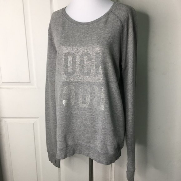 Zadig & Voltaire Women’s James Print Rock Gray Sweatshirt Top Crewneck Medium - Picture 13 of 15